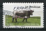 Timbre FRANCE Adhsif 2014 Obl  N 961  Y&T   Vache