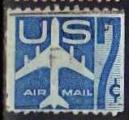 -U.A./U.S.A.1958 - Avion de ligne  raction, Roul./coil - YT A 50a / Sc C 52 