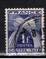 Taxe France / Type gerbes / 1943-46 / YT n 70, oblitr / Varit couleur ?