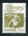 Timbre du NICARAGUA 1985  Obl  N 1392  Y&T  Fleurs