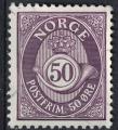 Norvge 1993 Oblitr Used Corne Postale Postfrim 50 Ore violet fonc SU