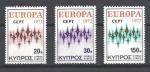 Europa 1972 Chypre Yvert 366  368 neuf ** MNH