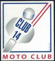 Autocollant Club 14 Moto Club