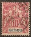 martinique - n 45  obliter - 1899/1906