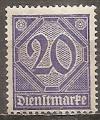 allemagne (empire) - service n 20  neuf/ch - 1920