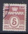 DANEMARK 1921 - YT 132  - Chiffre et vagues