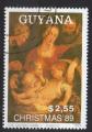 GUYANA N 2151K o Y&T 1989 Nol tableau religieux de Rubens