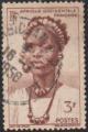 A.O.F. 1948 - Jeune femme Togolaise (sans Togo), obl. ronde - YT 44 °