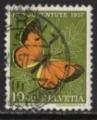 suisse 1957; Y&T n 598; 10c+10, papillon; Pro Juventute