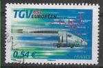 2007 FRANCE 4061 oblitr, cachet rond, TGV