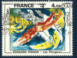 France 1981 - YT 2168 - oblitr - les plongeurs d'Edouard Pignon