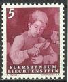Liechtenstein 1951; Y&T n 251 **;  5r, travaux agricoles , le repas