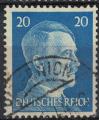 Allemagne 1941 Oblitr Deutsches Reich Adolf Hitler 20 Pfennig cobalt fonc SU