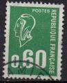 1814 - Marianne de Bquet - 60c vert - oblitr - anne 1974