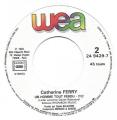 SP 45 RPM (7")   Catherine Ferry  "  Vivre avec la musique  "