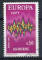 Timbre de ANDORRE FRANCAIS 1972  Obl  N 217  Y&T   Europa