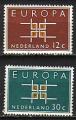 Pays-Bas 1963  Y&T  780-81  N**  Europa