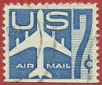 Estados Unidos 1958-60.- Silueta. Y&T 50. Scott C51. Michel 732D.