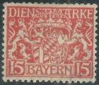 Allemagne - Bavière - Service - Y&T 0020 (o) - 1916 -