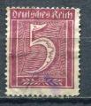 Timbre ALLEMAGNE Empire 1921 - 22  Obl   N 138    Y&T