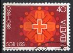 SUISSE N 1115 o Y&T 1980 Centenaire de l'union syndicale Suisse