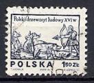 TIMBRE POLOGNE Obl  Chasse