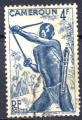 Timbre Colonies Franaises CAMEROUN 1946 Obl N 288 Y&T Personnage 