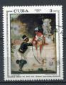 Timbre  CUBA   1973  Obl  N  1651  Y&T   Peinture