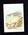Carte postale CPM Biarritz , la grande plage ( aquarelle de Robert Lpine