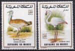 MAROC - 1988 - Oiseaux -  Yvert 1056/1057 Neufs **