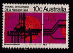 Australie - oblitr - dveloppement national (gaz naturel)
