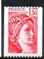 France neuf Yvert N2063 SABINE 1,30F Rouge  roulette 1979 