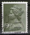 **   ANGLETERRE    19 1/2 p  1982  YT-1020  " Reine Elizabeth II "  (o)   **
