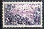 France neuf Yvert N1041  Le Mont Pele Martinique 1955