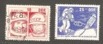 German Democratic Republic - Scott 762-763  astronautics / astronautique