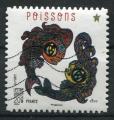 Timbre FRANCE Adhsif 2014 Obl  N 952  Y&T   Poissons
