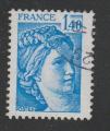 France timbre n 1975 oblitr anne 1977 Sabine de Gandon 