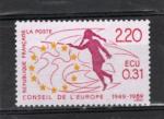 Timbre de Service France Neuf - CONSEIL DE L'EUROPE / 1989 / Y&T N100.