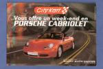Carte ( format CPM ) publicit City Kart ( Porsche cabriolet ) automobile