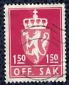 Norvge 1981 Oblitr Stamp Animaux Hraldiques Off. Sak 1,50 SU