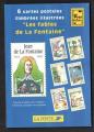 FRANCE 1995  6 cartes postales timbres illustres les fables de la fontaine  