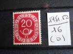 Allemagne fd. - An 1951-52 - Cor postal 20p - Y..T. 16 - Oblit. Used Gestempeld