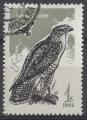 Russie 1965; Y&T n 3040; 1k, oiseau, oiseau de proie, buse variable