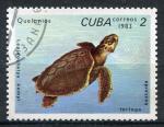 Timbre de CUBA 1983  Obl  N 2463  Y&T   Tortue