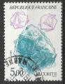 France 1986; Y&T n 2432; 5,00F minraux, fluorite, srie nature