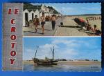 CP 80 Le Crotoy - plage multivues (timbr 1965)