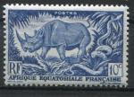 Timbre d' AEF  1947  Neuf **  N  208  Y&T  Rhinocros