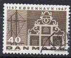 DANEMARK N 459 o Y&T 1967 8e Centenaire de Copenhague (Mts et portique)