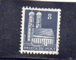 Allemagne Bizone oblitr n46 La Frauenkirche  Munich AL16429