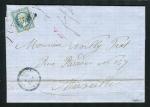 Rare lettre de Lalla Maghrina ( Algérie 1868 ) pour Marseille - Cachet GC 5038